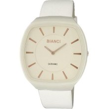 Roberto Bianci Bella White Ceramic Watch w/Leather Band -B288WHT ...