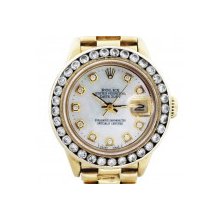 Rolex 18K Yellow Gold Presidential 6917 Mother of Pearl Diamond Watch