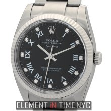 Rolex Air-King 34mm Steel Black Diamond Dial