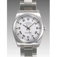 Rolex Air-king Domed 114200 (white Dial, Roman Numeral Markers)