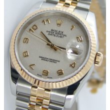 Rolex Datejust 36mm Cream Jubilee Arabic 116233