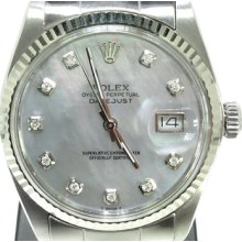 Rolex Datejust Steel and White Gold 178274 Diamond Watch Collection