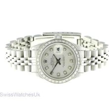 Rolex Datejust Steel Automatic Diamond Ladies Watch