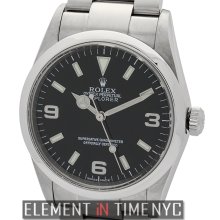 Rolex Explorer Stainless Steel 36mm Black Dial K Series