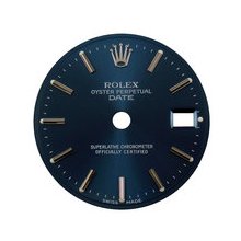 Rolex Lady Datejust Dial, Blue, White Gold Indicies