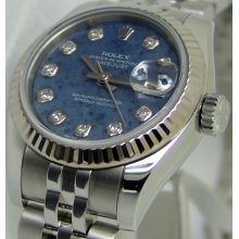 Rolex Ladydatejust Sodalite Diamond 179174 Watch Chest 26mm