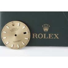 Rolex Mens Champagne Stick Marker Dial For 116233 Series Datejust