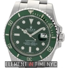 Rolex Submariner Stainless Steel Ceramic Green Dial