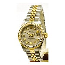 Rolex Women's Preowned Datejust 2-Tone Jubilee Bracelet - Silver Dial