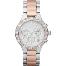 Rose Baguette Aluminum Chronograph Watch