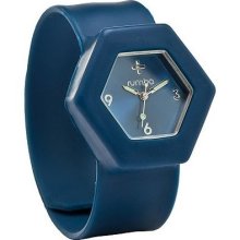 RumbaTime Broadway HEX Analog Slap Watch - Denim - One Size