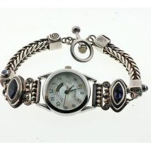 Sajen Silver By Marianna And Richard Jacobs Multigemstone Bracelet Watch