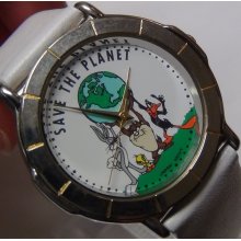 Save The Planet ALL Caracters from Looney Tunes Watch w/ Box