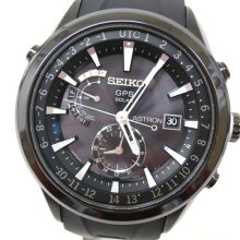 Seiko Astron GPS Solar Wristwatch SS Black Mens SAST011