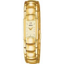 Seiko Diamond Goldtone Ladies Watch