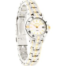 Seiko Excelsior Series Ladies Mop Dial Two Tone Dress Quartz Watch SXDB14 New