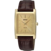 Seiko Gold Men's 30 Meter Solar Dress Watch