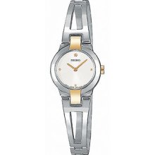 Seiko Ladies Dress Two-Tone Bangle Watch