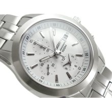 Seiko Men's Sapphire Chronograph Watch White Snda85p1 Warranty,box, Rrp:Â£230