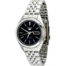 Seiko SNKL23 Mens Seiko 5 Automatic Link Bracelet Black Dial