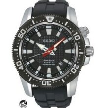 Seiko Sportura Kinetic Diver Watch W/Urethane Strap