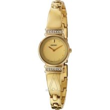 Seiko Women's 'Dress' Stainless and Yellow Goldplated Steel Quart ...