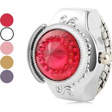 Shinning Women's Color Alloy Analog Quartz Ring Watch (Assorted Colors)