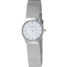 Silver Skagen Super Slim Matte Silver Watch - Jewelry