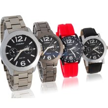 SINOBI Stylish Men's Analog Watch Set with 3 Replace Watch Cases and Straps