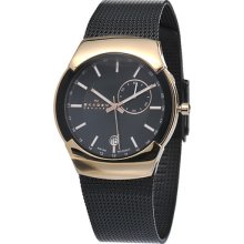 Skagen Black Label Gmt Dual Time Men's Watch 983xlrbb