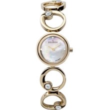 Skagen Black Label Gold-tone Bracelet Women's watch #889SGXG