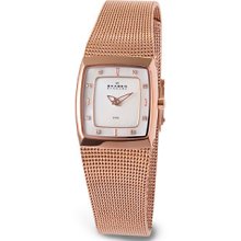 Skagen Denmark Women's Square Slim Rose Gold Watch Women's