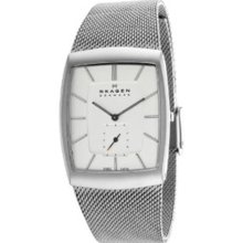 Skagen Men's 915XLSSS Silver Stainless-Steel Quartz Watch with Silver Dial