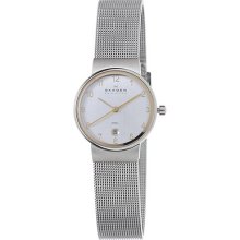 Skagen Men's Stainless Steel Mesh Two-tone Watch