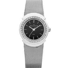 Skagen Round Mesh Strap Watch Silver