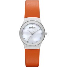 SKAGEN SKAGEN Studio Orange Leather Women's Watch