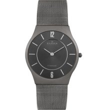 Skagen Watches Men's Titanium Charcoal Gray Dial Titanium Charcoal Gra