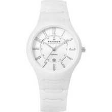 Skagen White Ceramic Mens Watch 817Lwxc