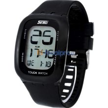 SKMEI 0960 3ATM Water Resistant LED Digital Touch Display Silicone Band Sport Electronic Wrist Watch