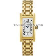 Small Cartier Tank Americaine Yellow Gold Ladies Watch W26015K2