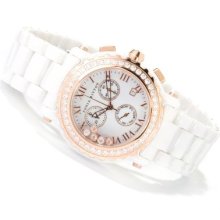 Sonia Bitton for Brill 1.73 DEW Women's Lunette Swiss Chronograph Bracelet Watch