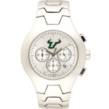 South Florida Bulls NCAA Men's Hall of Fame Watch with Stainless Steel Bracelet