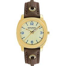 Sperry Top-Sider Women's Summerlin Brown Skip-Lace Leather Watch - Bro