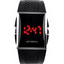 Sports Digital LED Watch LED Display Rubble Band Quartz Watch Wrist Wa