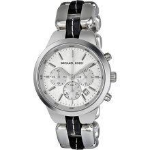 Stainless Steel / Brown Michael Kors Stainless Steel Chronograph Layton Watch - Jewelry