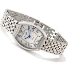 Stauer Women's Diamond Brillant Swiss Quartz Stainless Steel Bracelet Watch