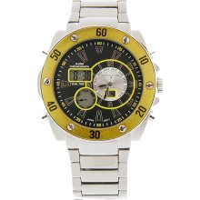 Structure by Surface Mens XL Yellow Black Digital Alarm Chronograph Watch 32479