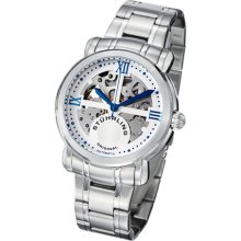 Stuhrling Original 386 33113 Lifestyle Argent Automatic Skeleton Ss Mens Watch