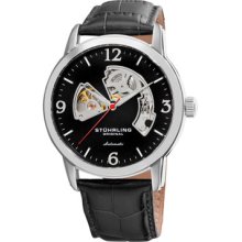 Stuhrling Original Watches Men's Delphi Lancet Automatic Black Dial B