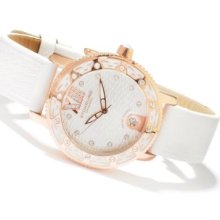 Stuhrling Original Women's Lady Marina Quartz Leather Strap Watch